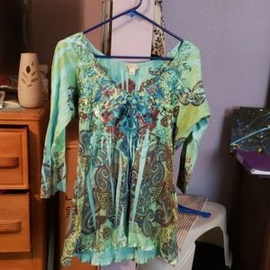 Ladies 3/4 sleeve blouse